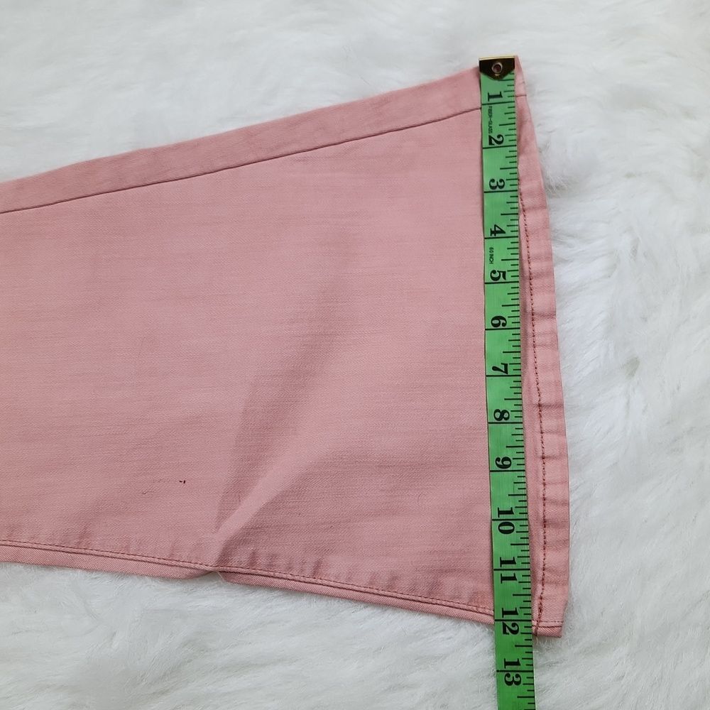 Free People -15 NWT Flare Bell Jeans Petal R1017 Blush Pink Women's size 24 - Picture 9 of 10